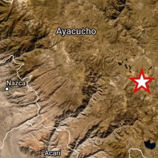 Terremoto de magnitud 7,2 sacude la región de Ayacucho al sur de Perú